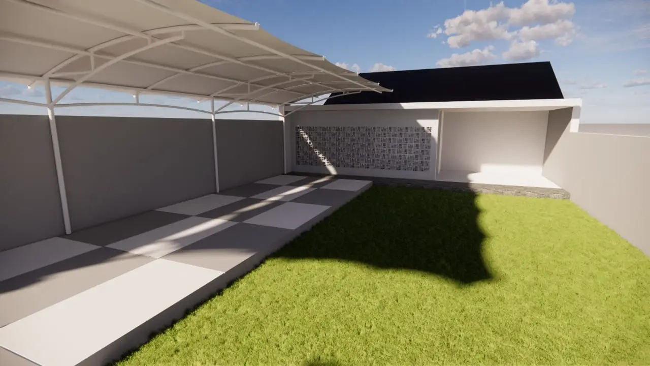 Tenda Membran Halaman Belakang