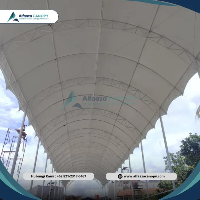 Struktur Rangka Tenda Membran Tahan Angin Bekasi