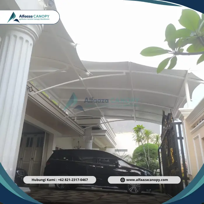 Kanopi Membran untuk Area Parkir Mobil dan Motor